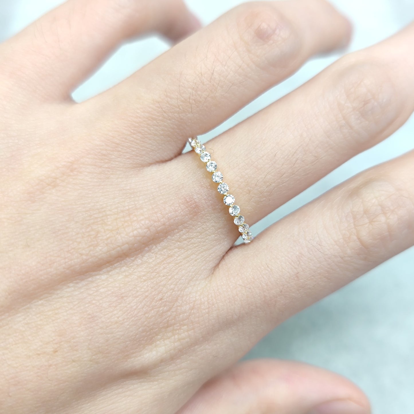 Margaux — Prsteň s pavé moissanitom