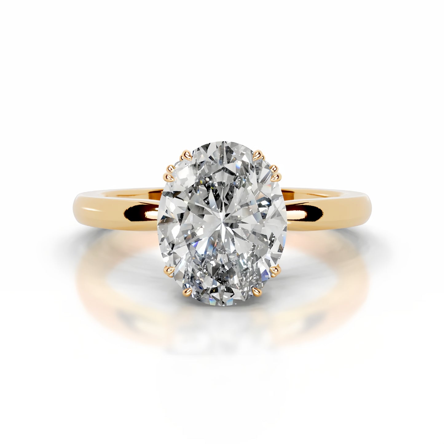 Olympe — Oval Moissanite Ring