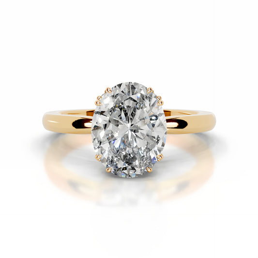 Olympe — Oval Moissanite Ring