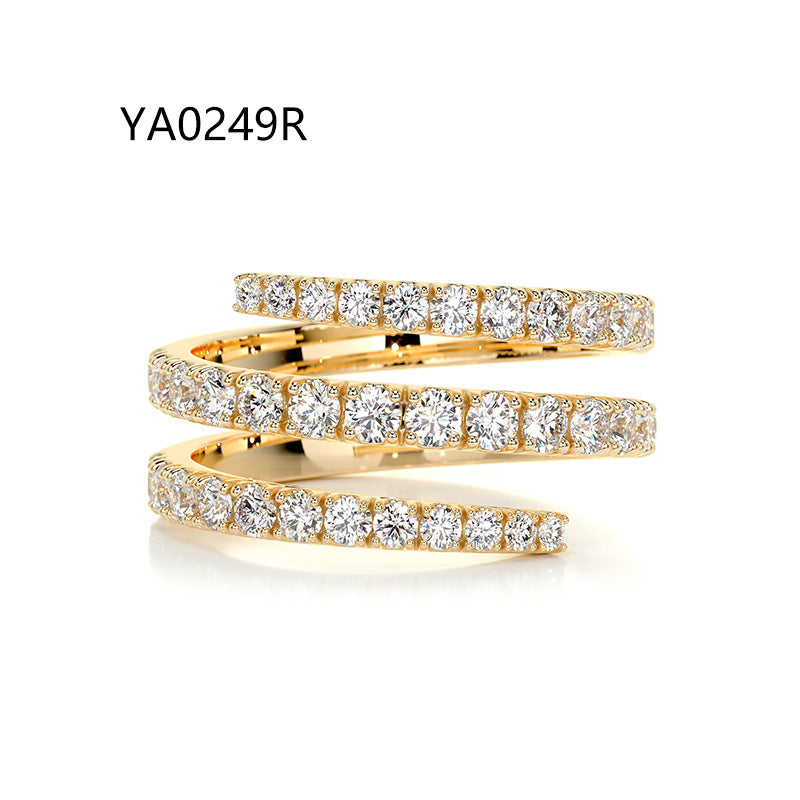 Trendy Three-Wrap Ring