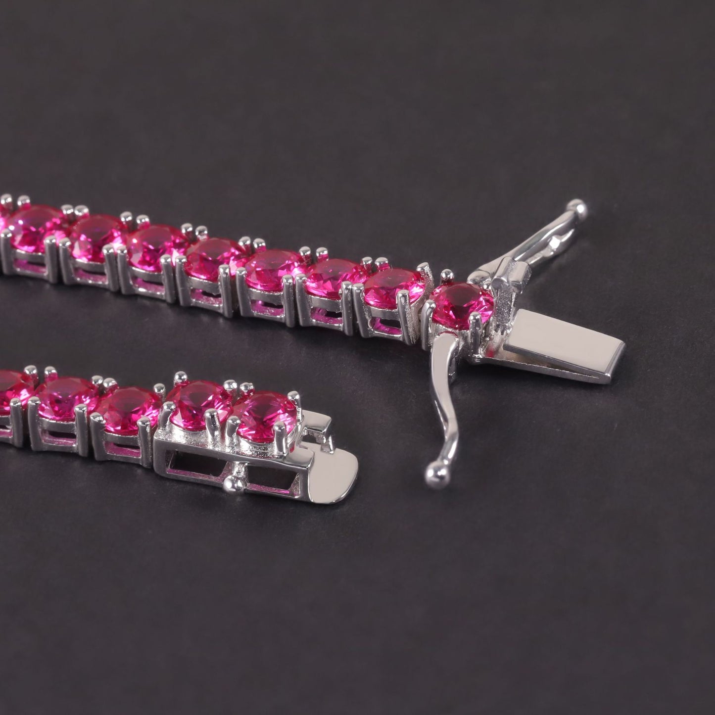 Luxury Colorful Gem Bracelet with cultivation ruby