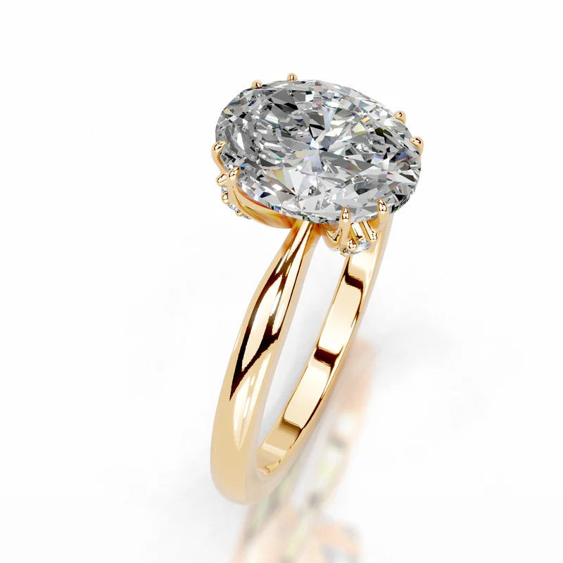 Olympe — Oval Moissanite Ring