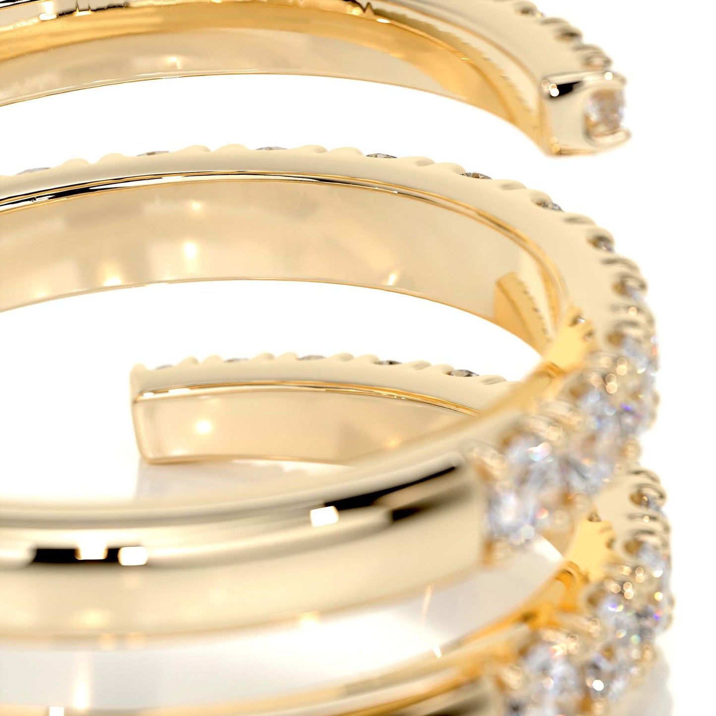 Trendy Three-Wrap Ring