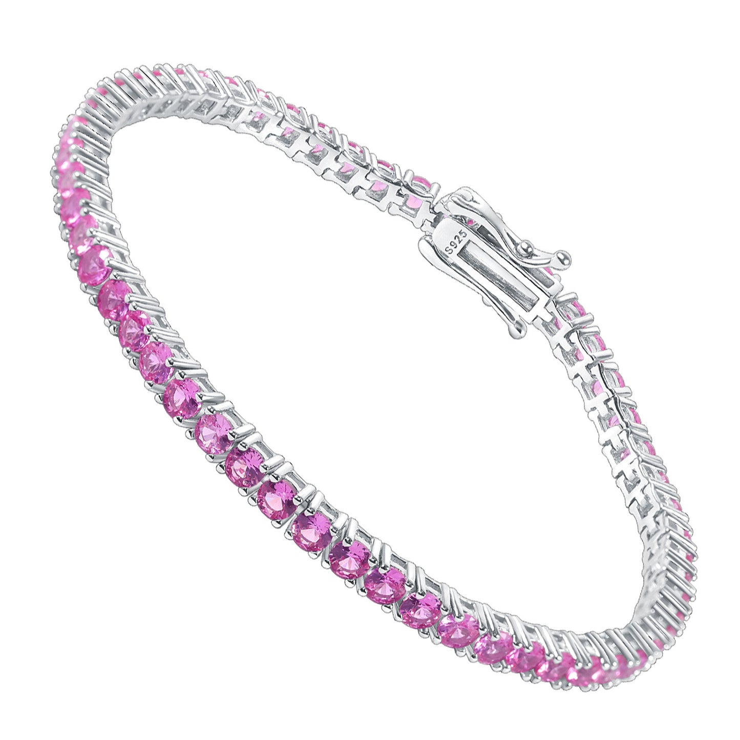 Luxury Colorful Gem Bracelet with cultivation ruby