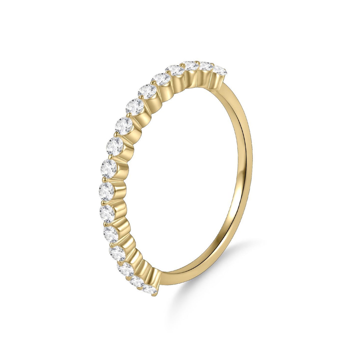 Margaux — Prsteň s pavé moissanitom