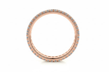 Pink Eternity ring – side profile