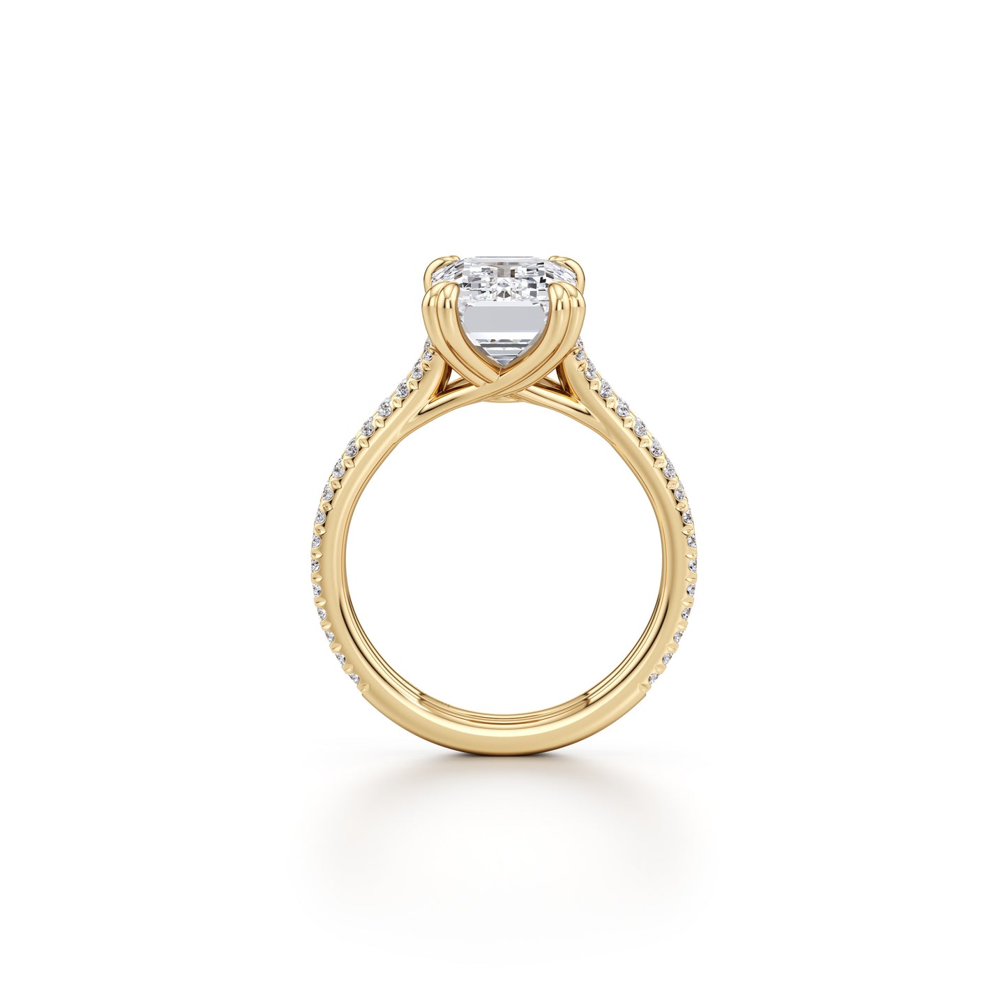 Prsteň Joséphine – emerald pavé