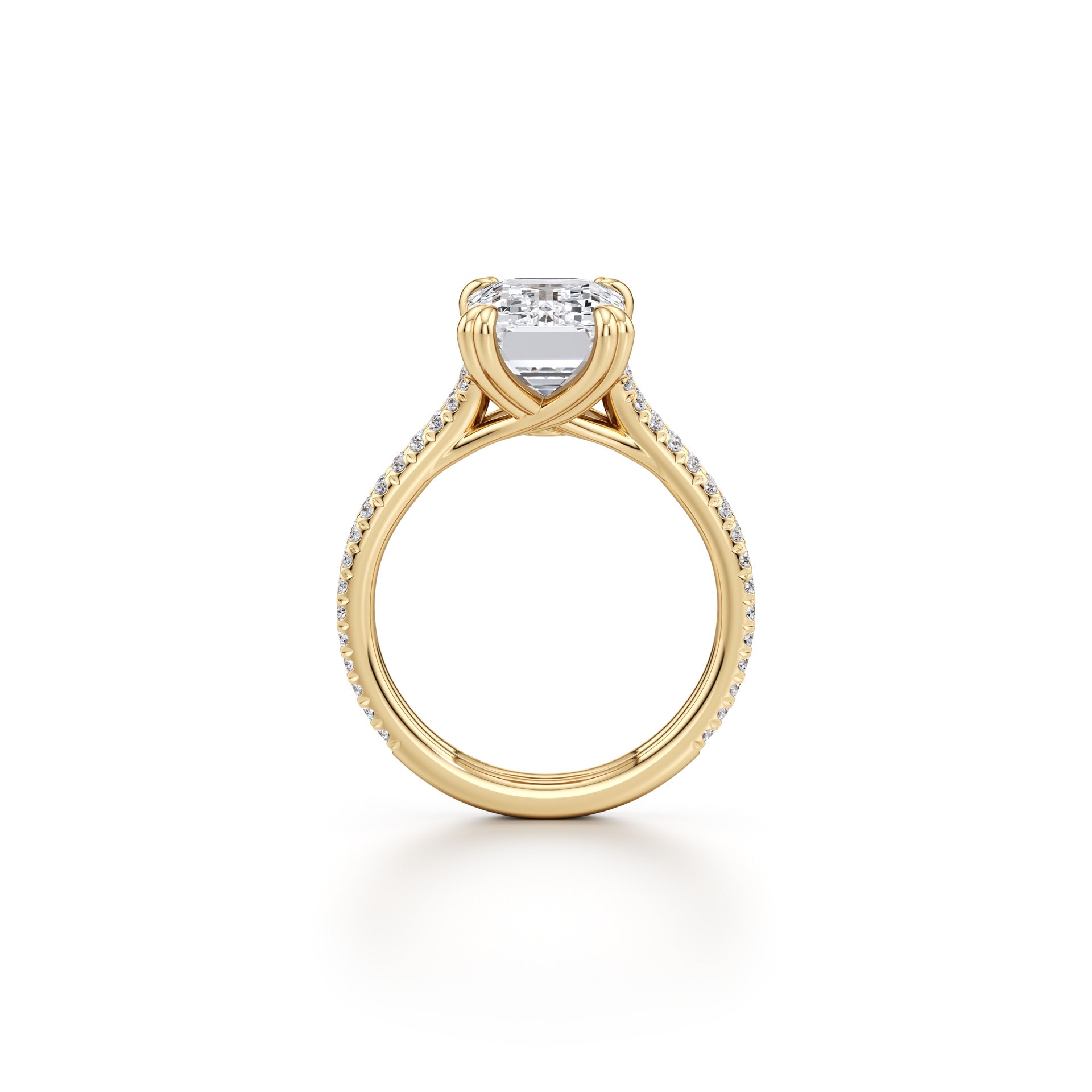 Prsteň Joséphine – emerald pavé