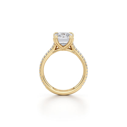 Prsteň Joséphine – emerald pavé