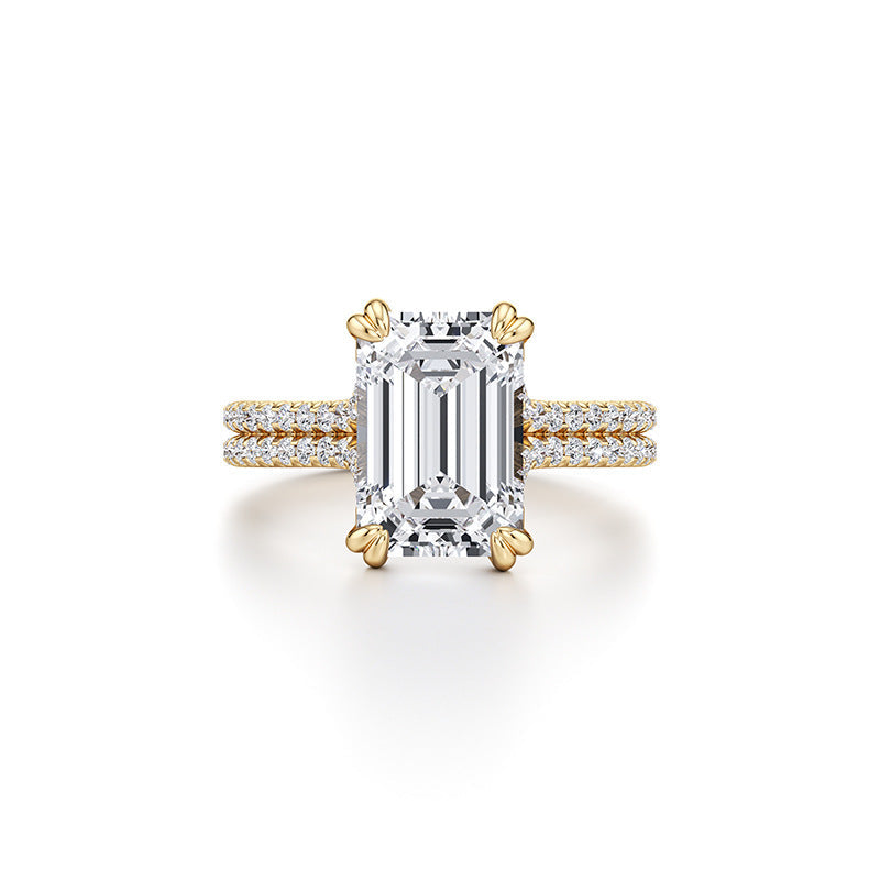 Prsteň Joséphine – emerald pavé