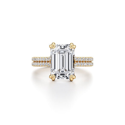 Prsteň Joséphine – emerald pavé