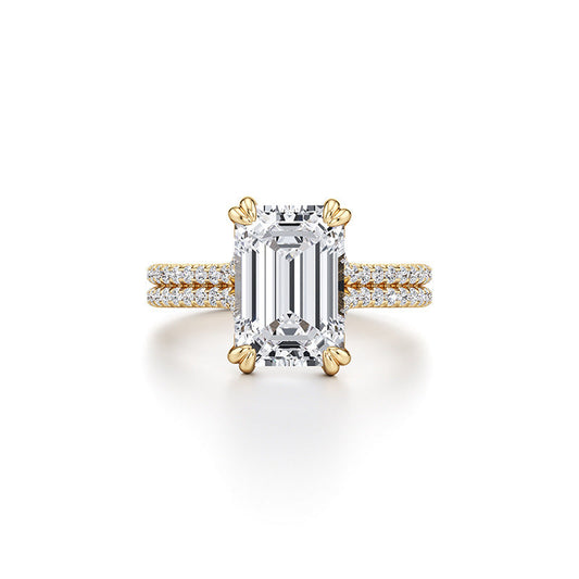 Prsteň Joséphine – emerald pavé