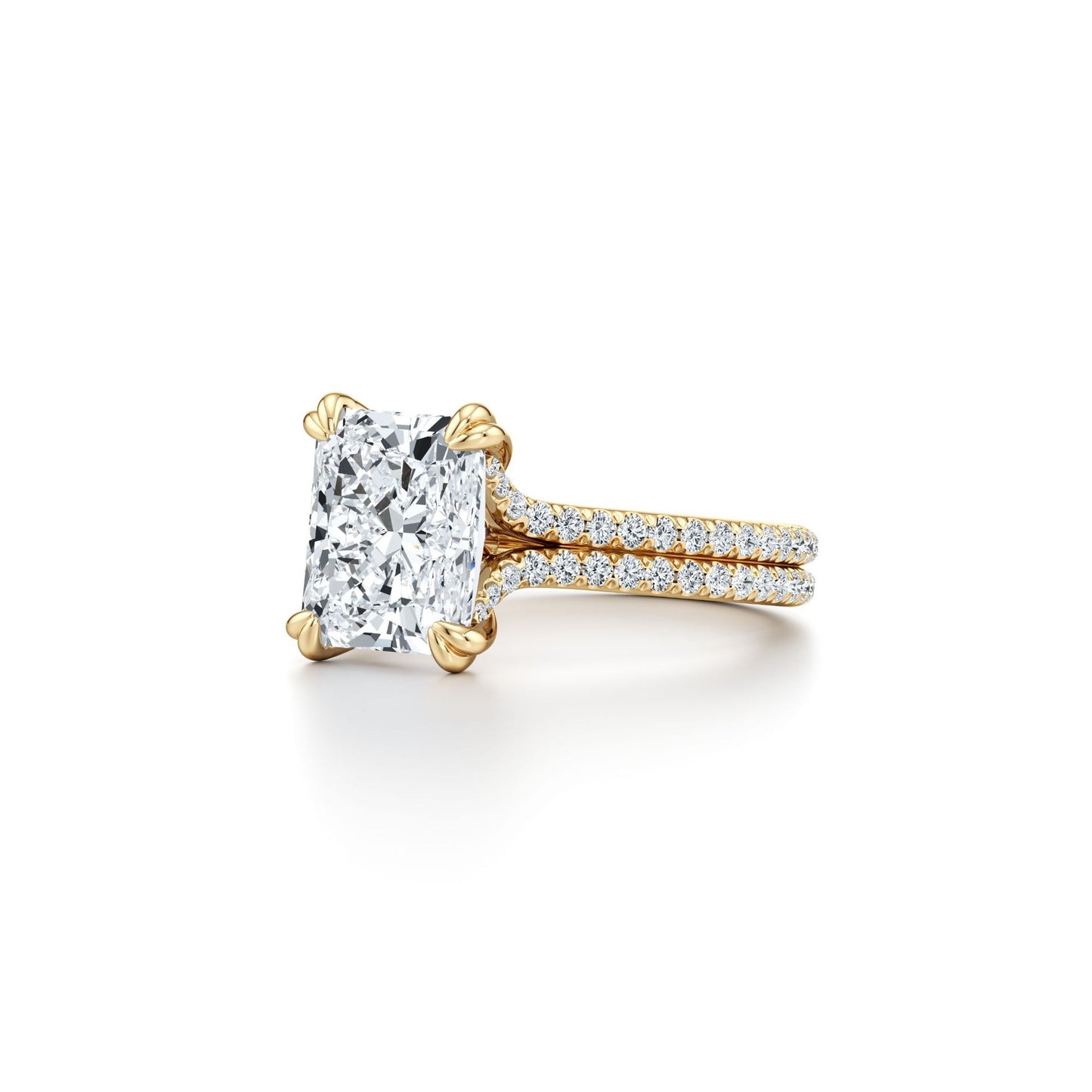 Prsteň Anastasia – radiant pavé