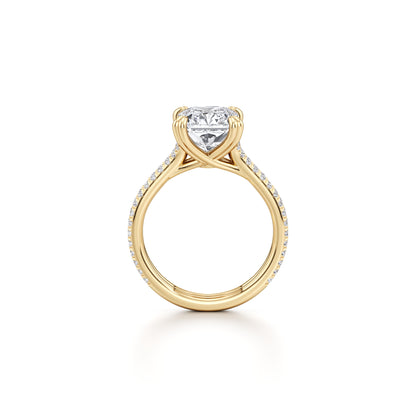 Prsteň Anastasia – radiant pavé
