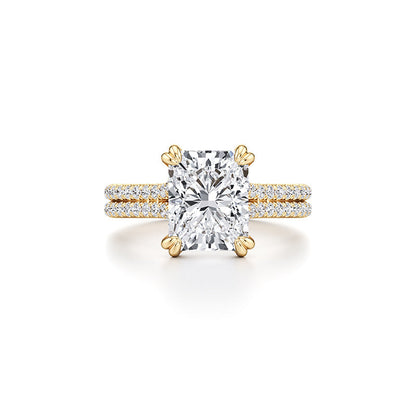 Prsteň Anastasia – radiant pavé