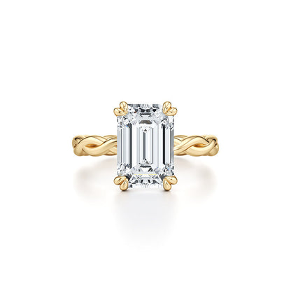 Prsteň Esmé – emerald moissanit